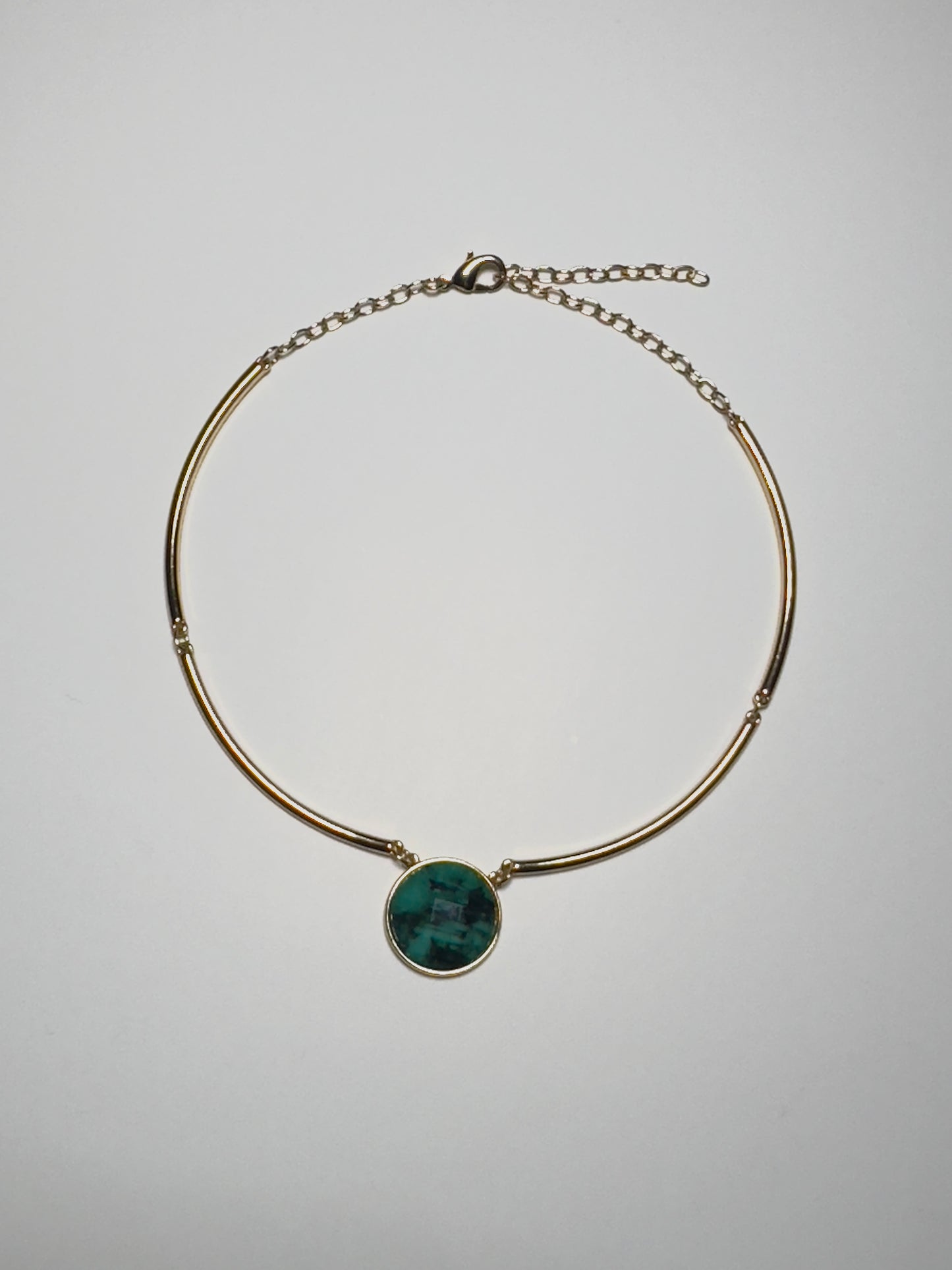 Green Emerald Choker Necklace