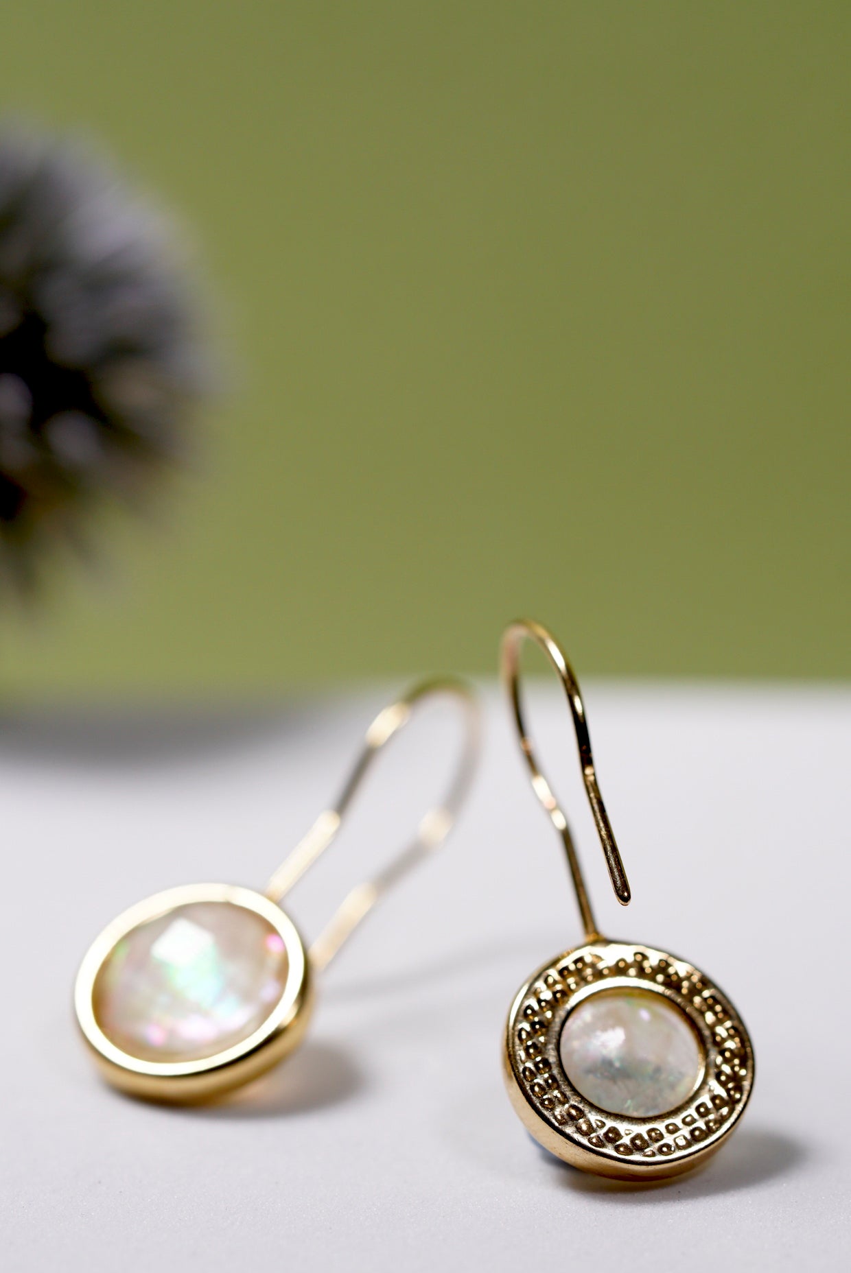 Mother of Pearl Hook Earrings