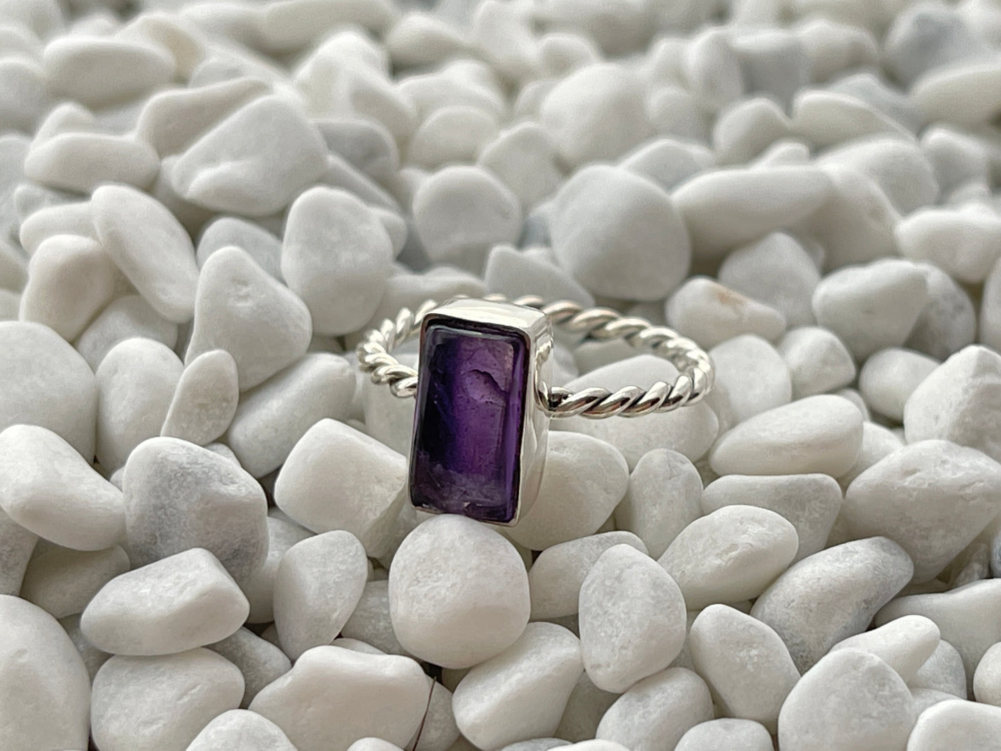 Amethyst Silver Ring