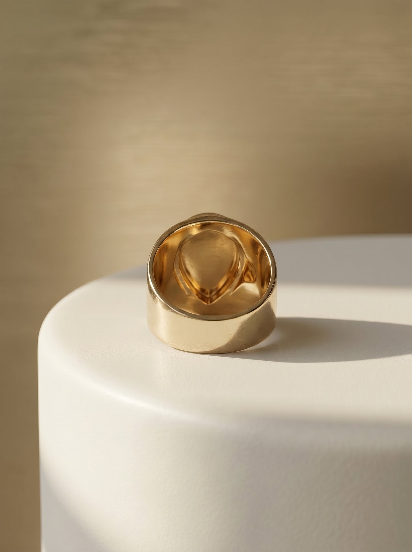 Aqua Agate Oval Statement Ring