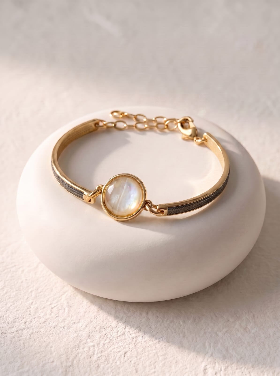Nautilus Bracelet - Gold and Black Rhodium Plated