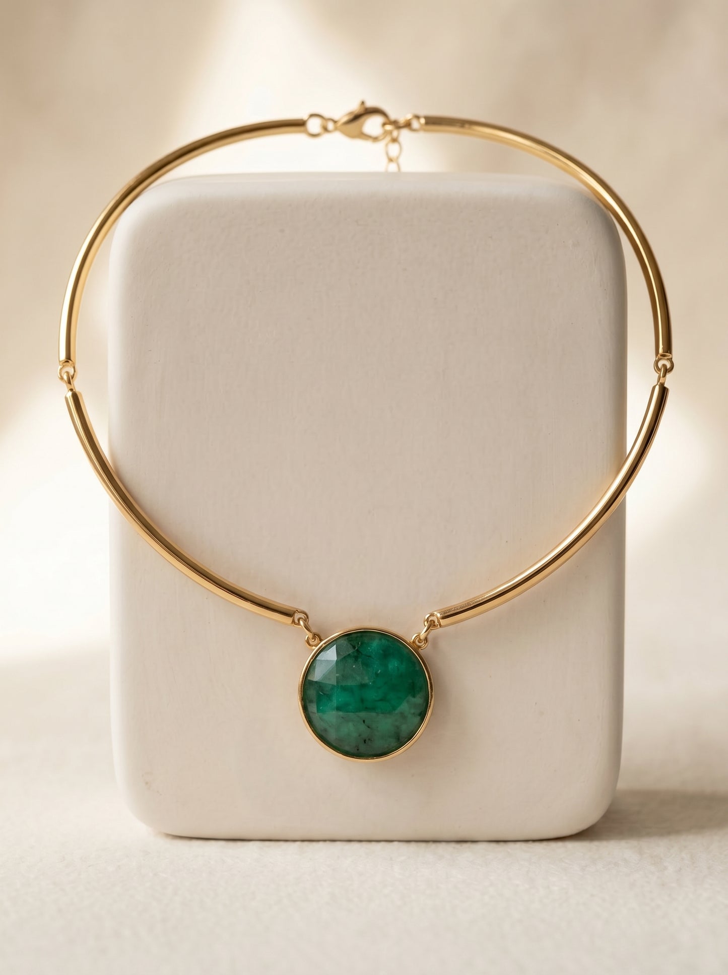 Green Emerald Choker Necklace