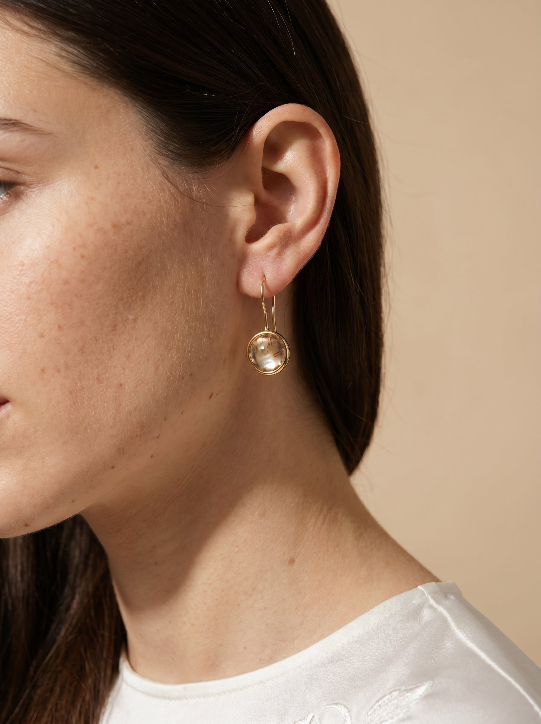 
Genuine abalone shell hook earrings, shifting spectrum of colour — StoneCraft Jewellery