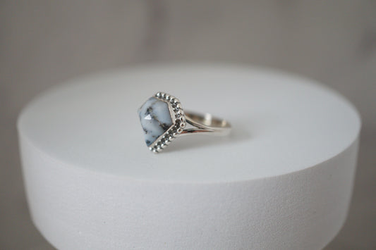 Dendrite Opal Kite Silver Ring