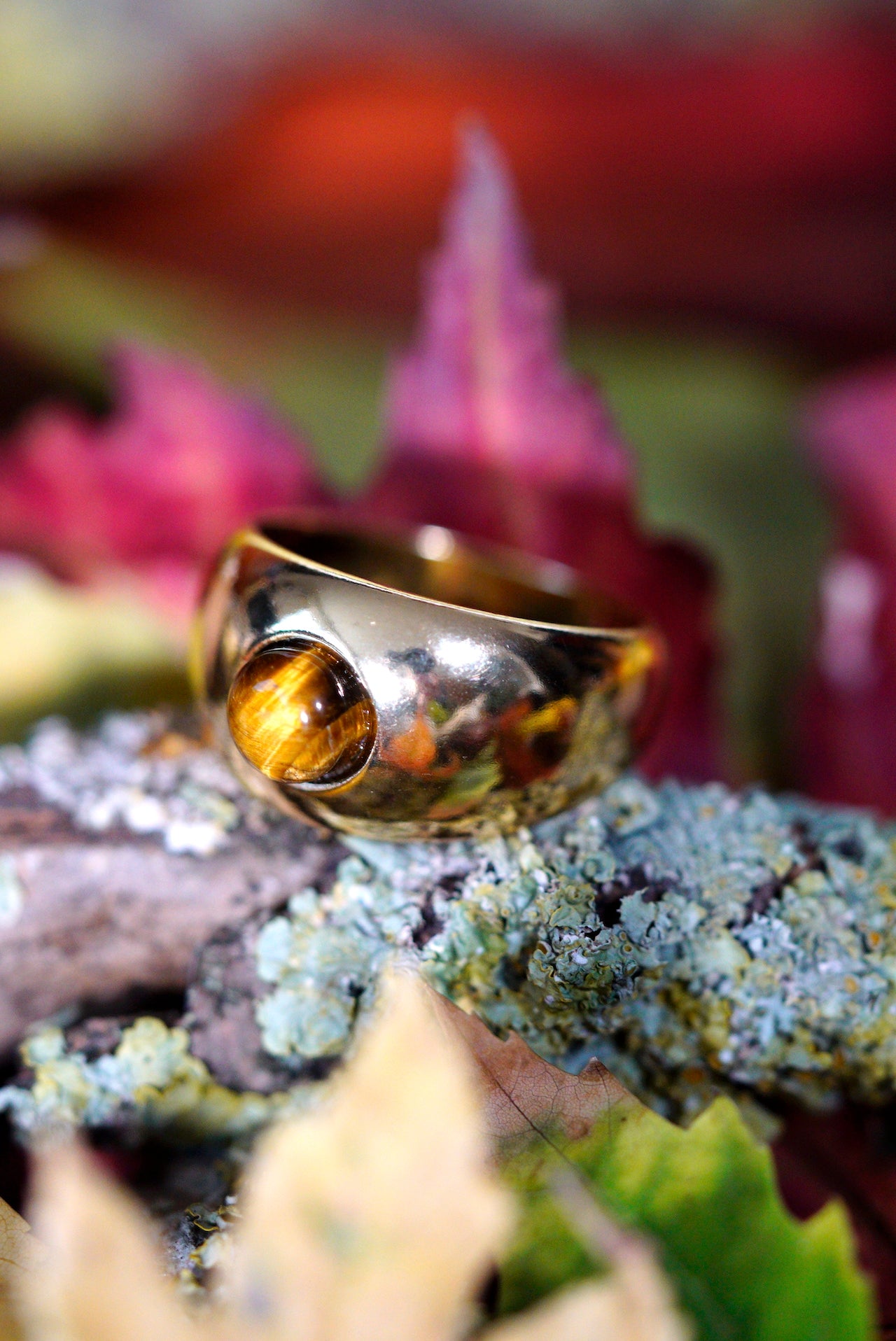 Tiger's Eye Dome Ring