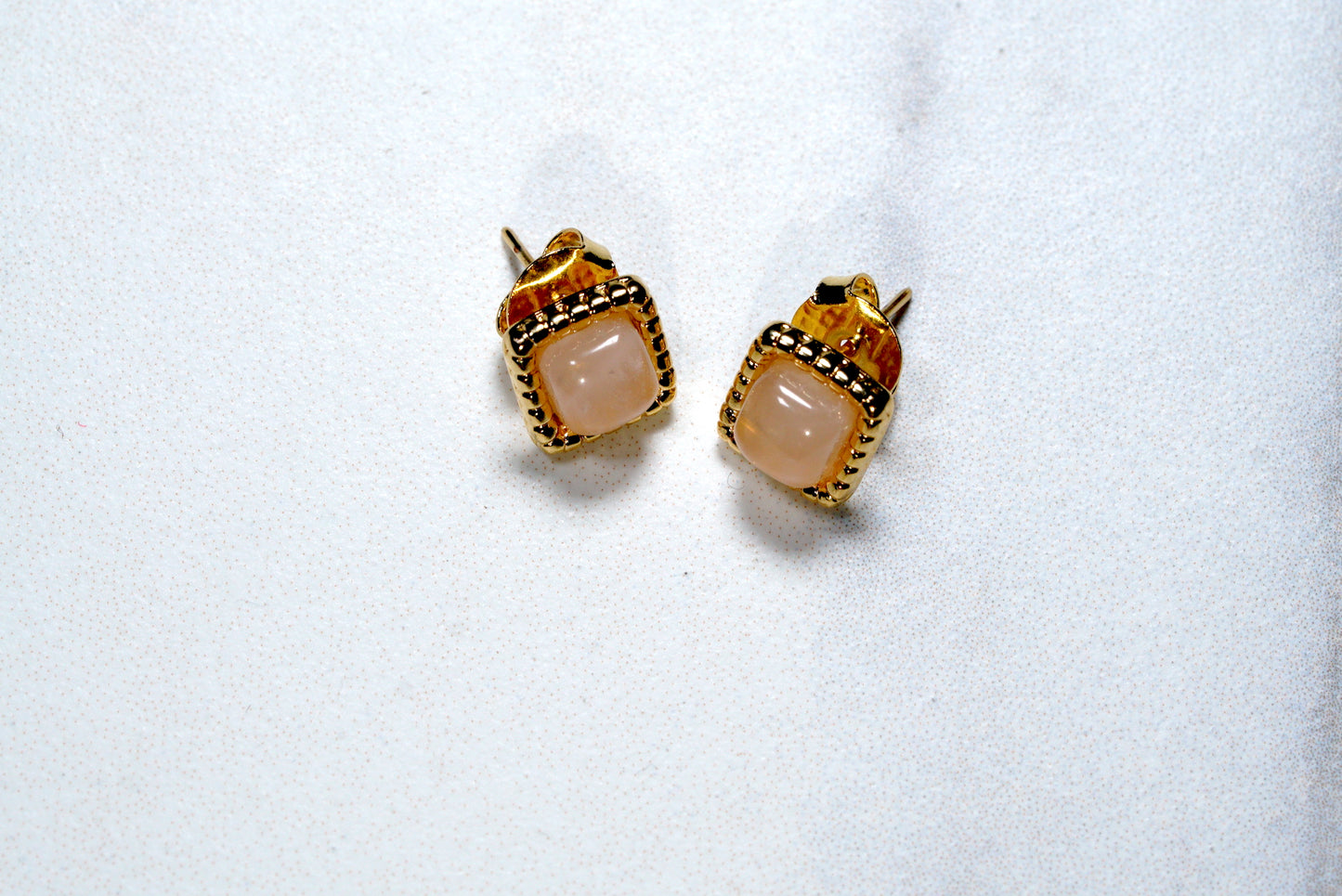 Rose Quartz Necklace and Earring Set