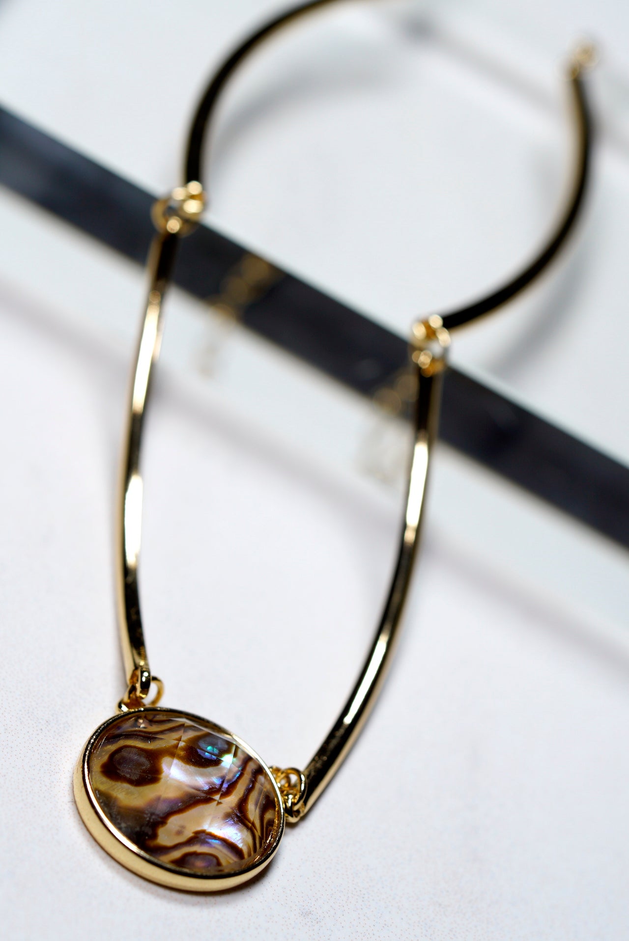 Abalone Choker Necklace