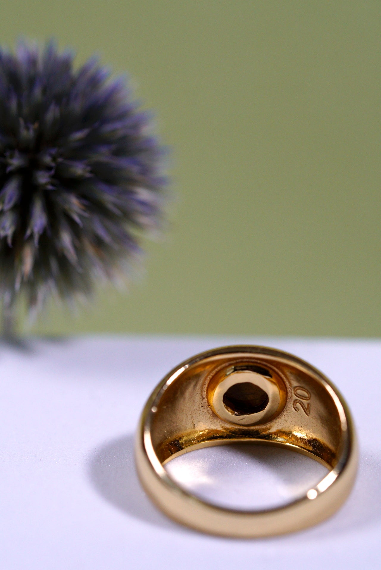 Tiger's Eye Dome Ring
