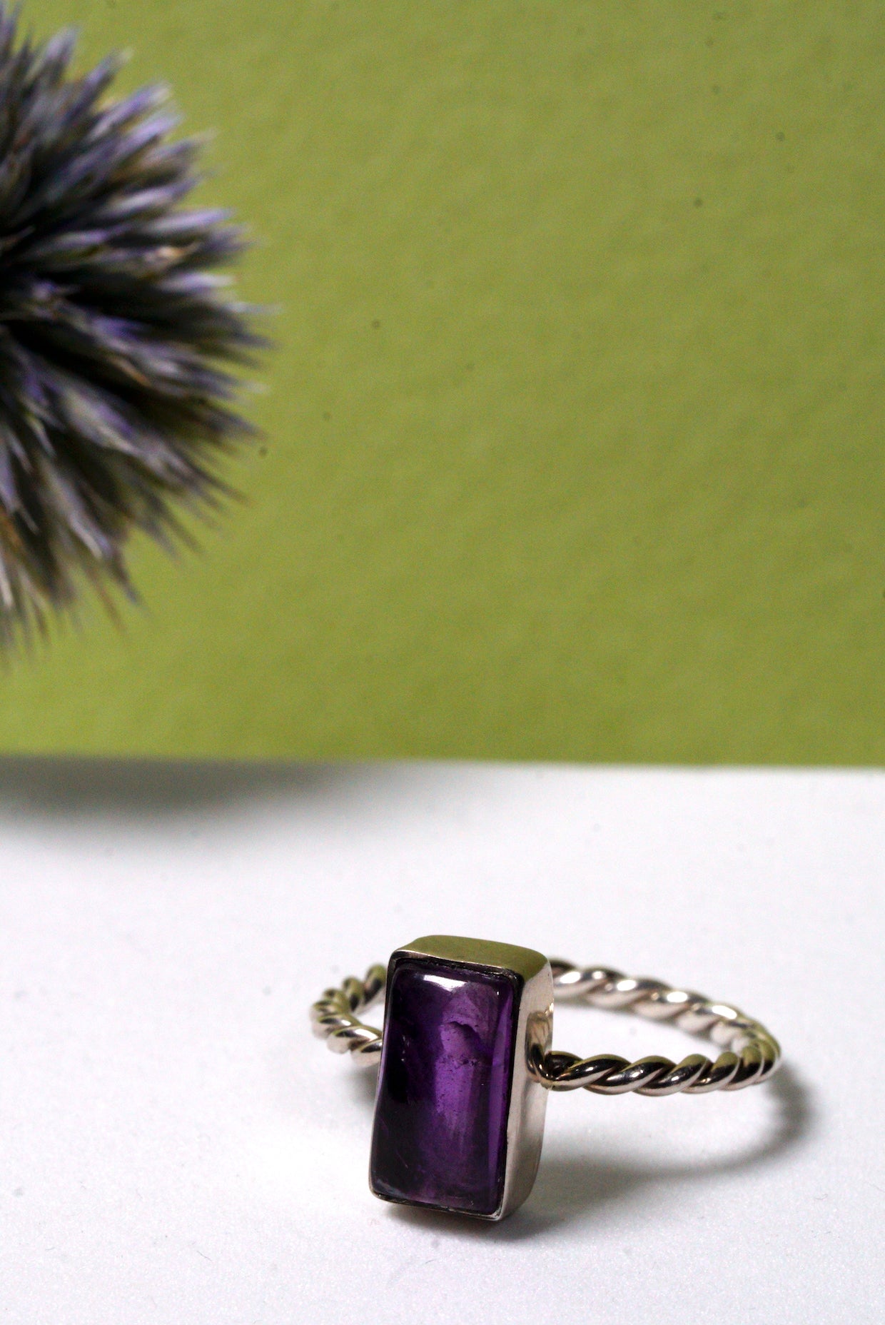 Amethyst Silver Ring